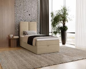 Kontinentálna jednolôžková posteľ 80x200 GLADE - krémová