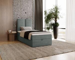 Kontinentálna jednolôžková posteľ 100x200 GLADE - šedá