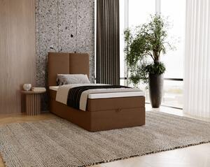 Kontinentálna jednolôžková posteľ 100x200 GLADE - hnedá