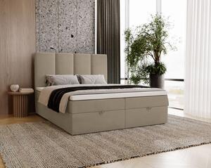 Kontinentálna jednolôžková posteľ 120x200 GLADE - latte