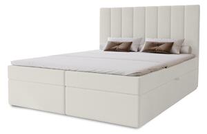 Hotelová manželská posteľ 140x200 GRETNA - biela + topper ZADARMO
