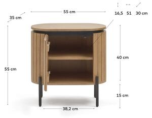Nočný stolík z mangového dreva Licia - Kave Home