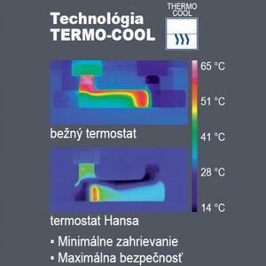 Hansa Unita Style sprchová termostatická batéria + set Viva 60cm 1-polohový chróm 48130121
