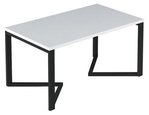 Konferenčný stolík REVIN, 60x90x42, biela mat