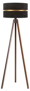 Duolla - Stojacia lampa DUO 1xE27/60W/230V pr. 44 cm čierna/wenge