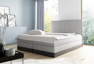 Čalúnená posteľ SNAKE + topper, 120x200, inari 28/soft 17