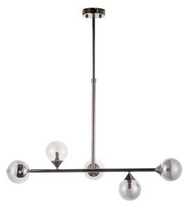 Endon 101348 - Luster na tyči OTIS 5xG9/3W/230V čierny chróm/dymová čierna