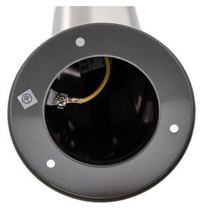 Vonkajšia lampa LIVIA 1xE27/10W/230V 45 cm IP44 strieborná
