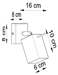 Nástenné bodové svietidlo MERIDA 1xGU10/40W/230V čierna