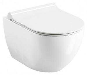 RAVAK Chrome závesná WC misa Uni, RimOff, biela X01535