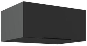 Hlboká digestorová skrinka LUNARA - šírka 80 cm, čierna / antracit