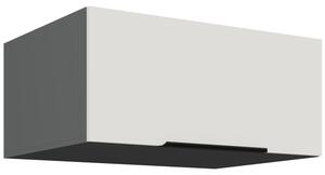 Hlboká digestorová skrinka LUNARA - šírka 80 cm, biela / antracit