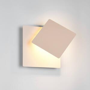 LED nástenné svetlo Mio, béžová farba, šírka 18 cm, kov, Krémová / jantárovo žltá, Obývacia izba / jedáleň, kov, Moderný, Nástenné svietidlo
