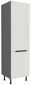 Potravinová skriňa LUNARA - šírka 60 cm, biela / antracit