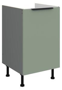 Dolná drezová skrinka LUNARA - šírka 50 cm, zelená / antracit
