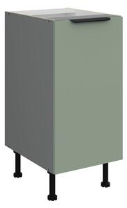 Dolná jednodverová skrinka LUNARA - šírka 40 cm, zelená / antracit
