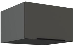 Horná hlboká skrinka s výklopnými dvierkami LUNARA - šírka 60 cm, grafit/antracit