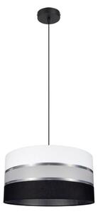 Luster na lanku CORAL 1xE27/60W/230V čiernobiela
