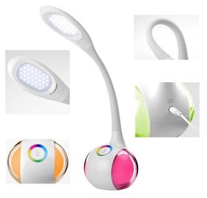 LED RGB Stmievateľná stolná lampa LED/7W/230V biela