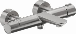 Duravit Wave termostatická vanová baterie, kartáčovaný nerez WA5220000070