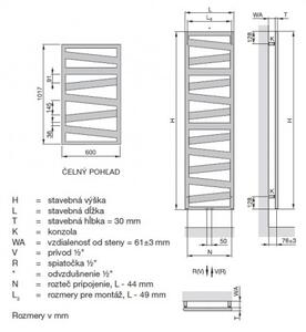 ZEHNDER Kazeane radiátor pre teplovodnú/kombi prevádzku 1017 x 600 mm biela RK-100-060