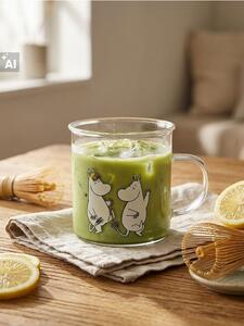 Sinsay - Sklenený hrnček s uchom The Moomins - viacfarebná