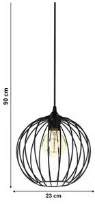 Luster na lanku MATT 1xE27/60W/230V