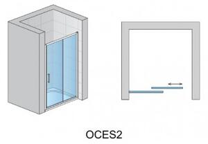 SANSWISS OCELIA sprchové dvere 100 2 - dielne posuvné aluchróm číre sklo