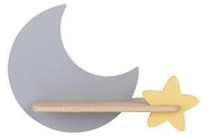 LED Detské nástenné svietidlo s poličkou MOON LED/5W/230V