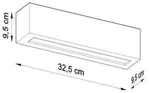 Nástenné svietidlo VEGA 1xE27/60W/230V čierna