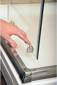 RAVAK Harrs sprchové dvere 100cm 2-dielne posuvné, 97-101cm, bright alu+Transparent BLDP2100BHA