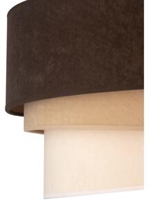 Duolla - Stropné svietidlo DEVON 1xE27/40W/230V pr. 45 cm hnedá/béžová