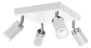Bodové svietidlo RENO 4xGU10/8W/230V biela/chróm
