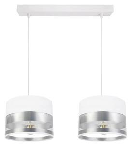 Luster na lanku MILO 2xE27/60W/230V strieborná