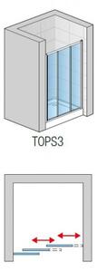 SANSWISS TOP-Line TOPS3 100 dvere 3-dielne posuvné TOPS310005007