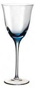 Pohár na víno VENEZIA svetlo modrý H19cm, SET 6ks