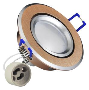 LED Podhľadové svietidlo SLNKO OLAL 1xGU10/3,5W/230V 3000K pr. 8,4 cm zlatá