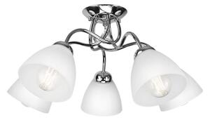 Prisadený luster MIRANDA 5xE27/60W/230V lesklý chróm