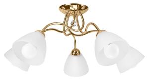Prisadený luster MIRANDA 5xE27/60W/230V zlatá