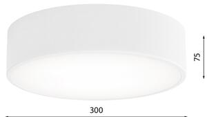 LED Stropné svietidlo CLEO LED/24W/230V 3000K pr. 30 cm biela