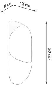 Sollux SL.1062 - Nástenné svietidlo TEAR 1xG9/40W/230V biela