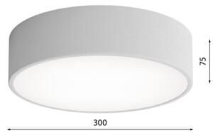 LED Stropné svietidlo CLEO LED/24W/230V 4000K pr. 30 cm šedá