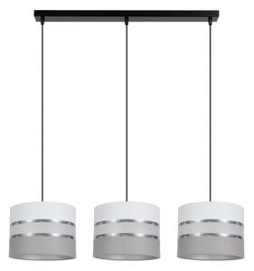 Luster na lanku CORAL 3xE27/60W/230V biela/šedá