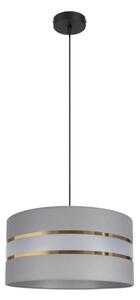 Luster na lanku CORAL 1xE27/60W/230V pr. 40 cm šedá