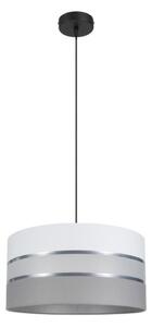 Luster na lanku CORAL 1xE27/60W/230V pr. 40 cm biela/šedá