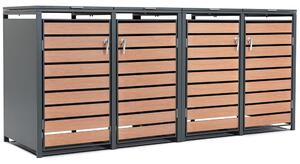 Skriňa pre 4 odpadkové koše 120l alebo 240l Bremen CoverTech