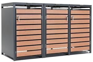 Skriňa pre 3 odpadkové koše 120l alebo 240l Bremen CoverTech