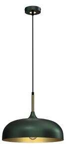 Luster na lanku LINCOLN 1xE27/60W/230V pr. 35 cm zelená