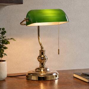 Lindby Stolová lampa Milenka, mosadz, výška 39 cm, kov, Mosadz / zlato, Obývacia izba / jedáleň, kov, Starožitný, Stolová lampa