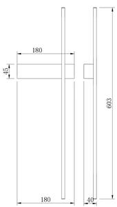 Zuma Line W4100-60GD - LED nástenné svietidlo ARCO LED/8W/230V CCT zlaté